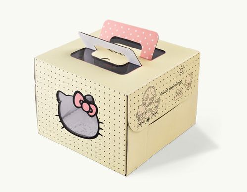 6寸可爱KT蛋糕盒 烘焙包装盒中的甜蜜惊喜